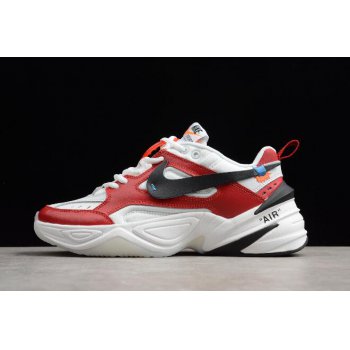 2018 Off-White x Nike M2K Tekno Red White Black A03108-060 Shoes